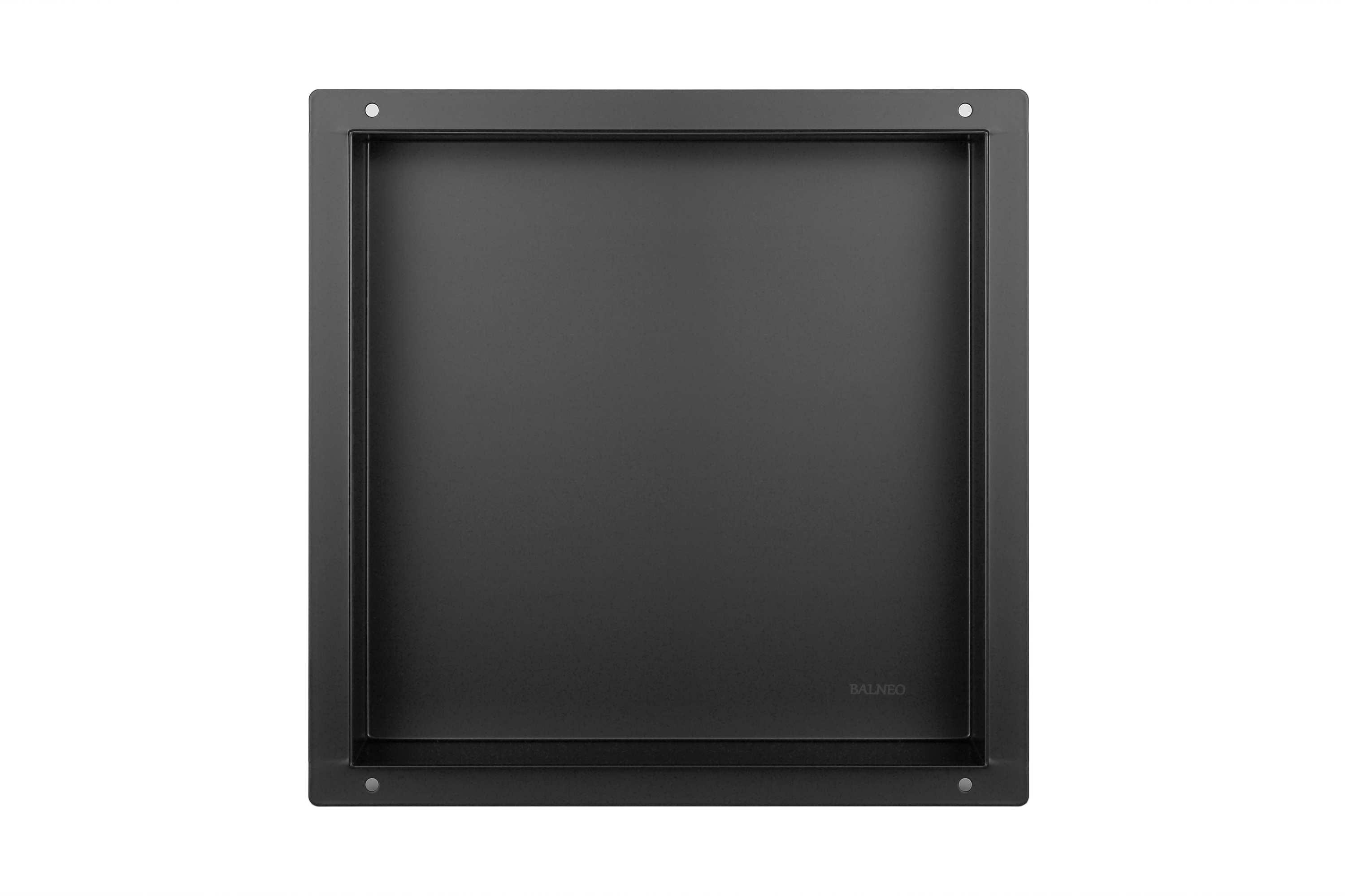 Darmowa Dostawa - Półka wnękowa 30 cm czarna Balneo Wall-Box No Rim Black OBBL1NR
