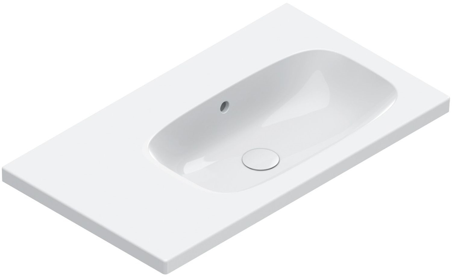 Darmowa Dostawa - Umywalka 80x46 cm prostokątna ścienna-meblowa biała Catalano Alvea 0620830001