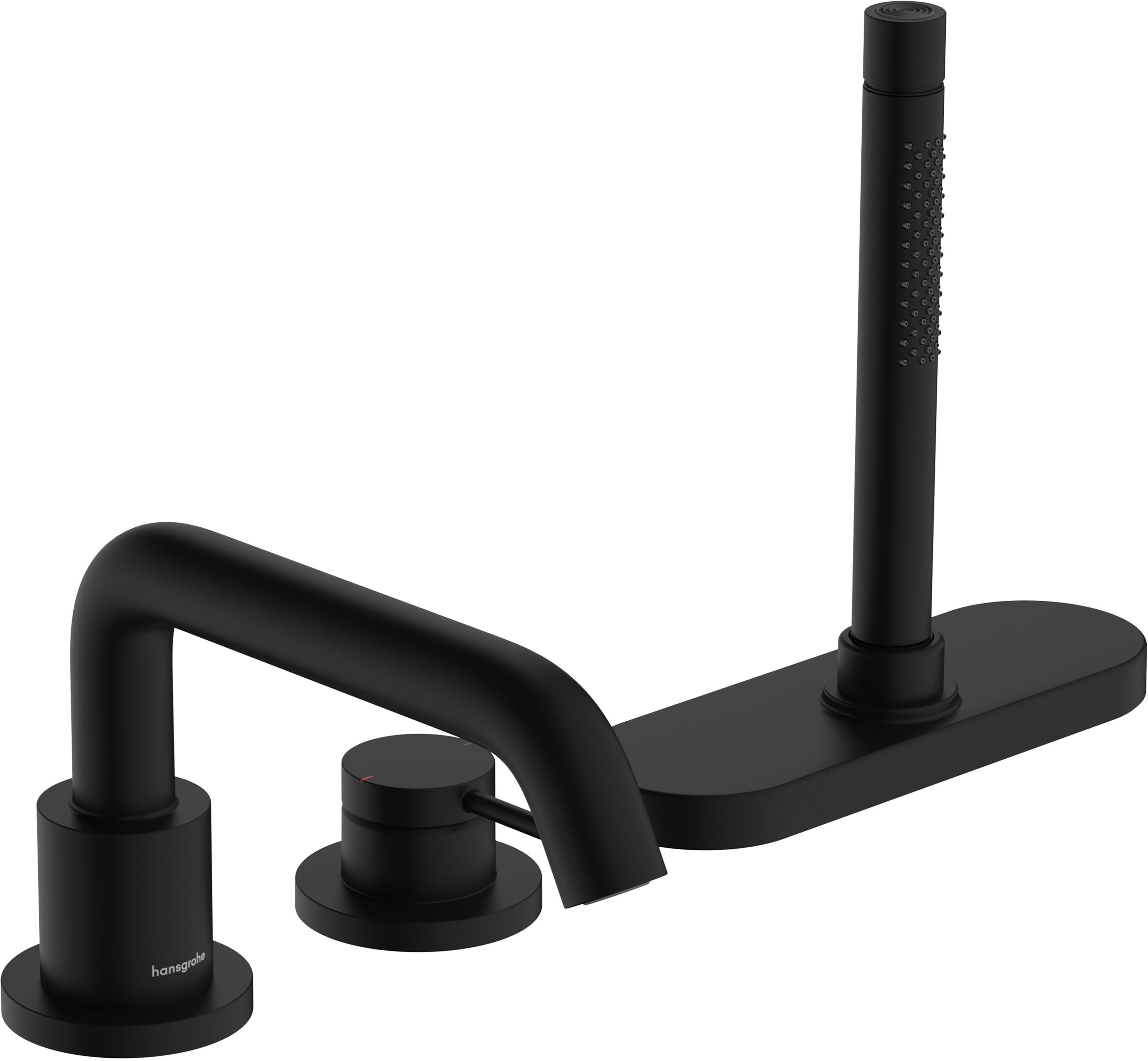 Darmowa Dostawa - Bateria wannowa nawannowa czarny Hansgrohe Tecturis S 73447670