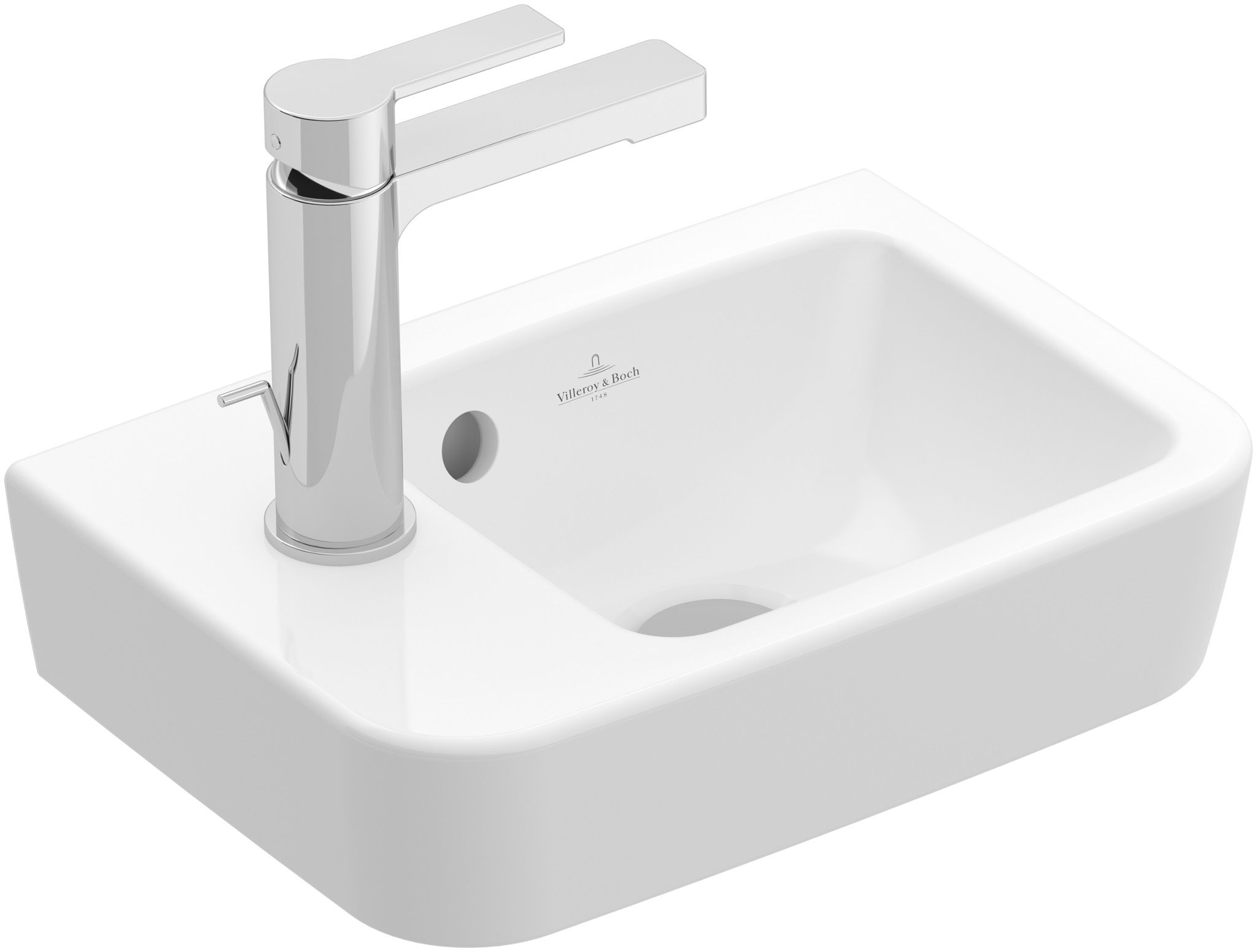Darmowa Dostawa - Umywalka 36x25 cm prostokątna ścienna biała Villeroy & Boch O.Novo 43423601