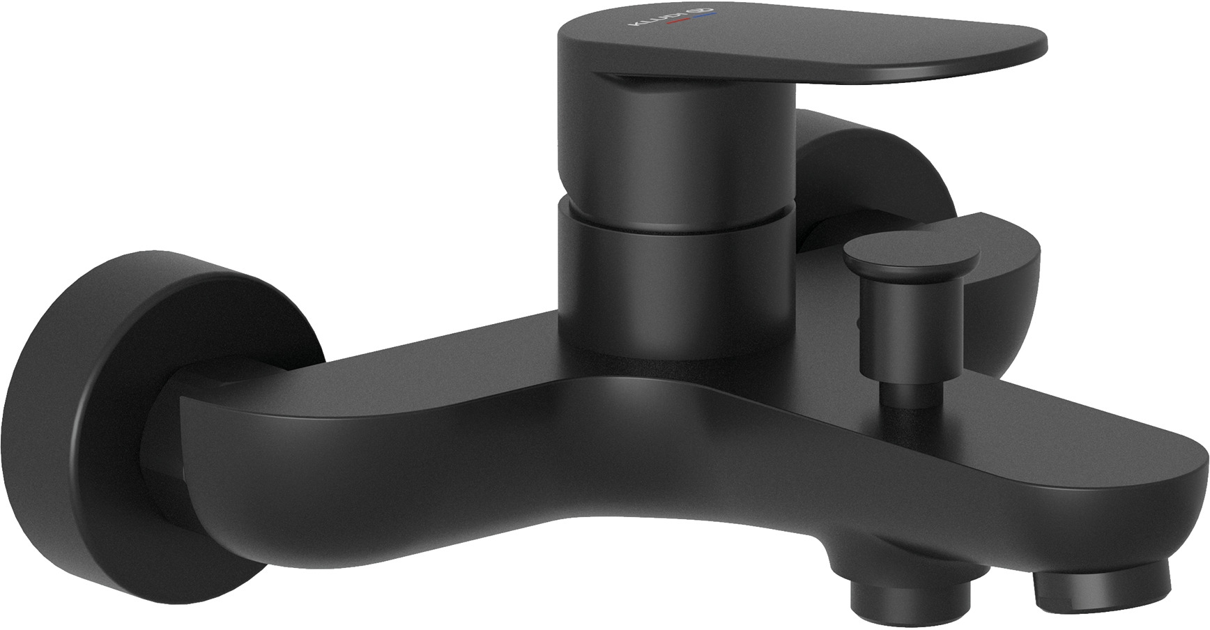 Darmowa Dostawa - Bateria wannowo-prysznicowa ścienna czarna Kludi X1 326913975