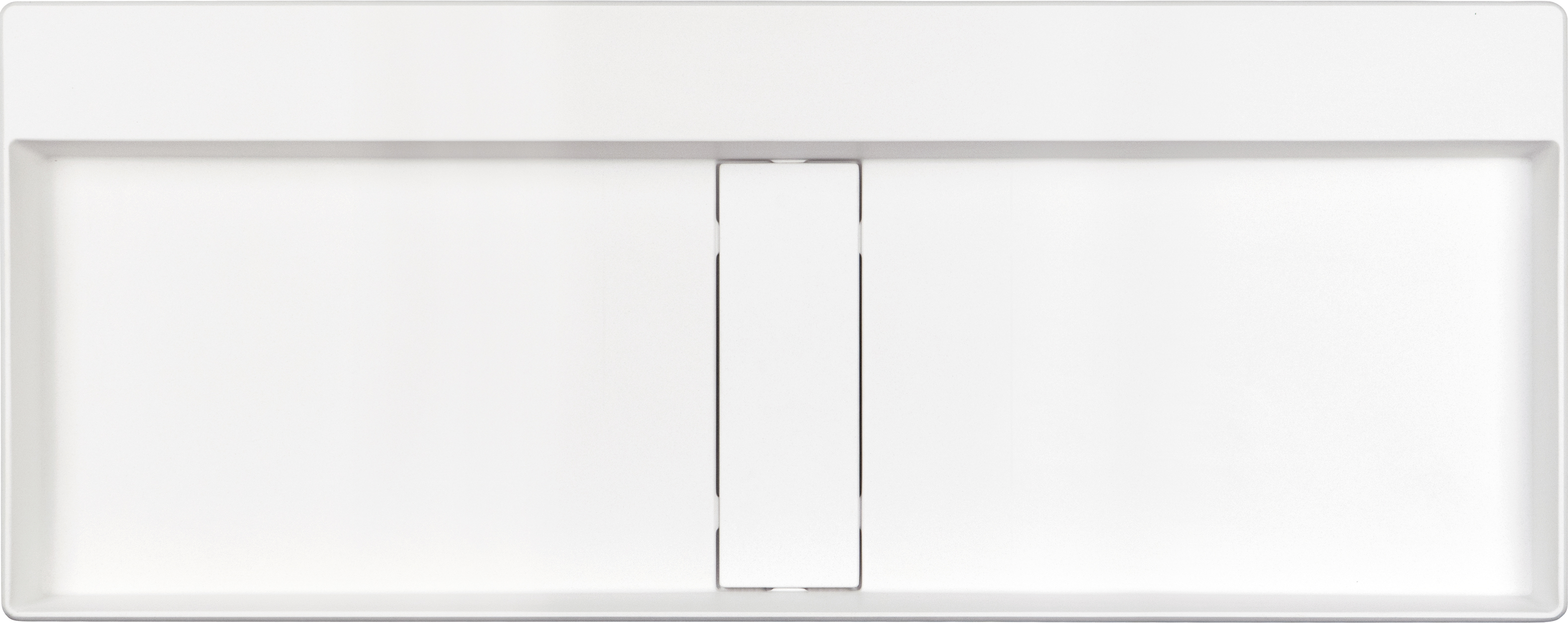 Darmowa Dostawa - Umywalka 100x40 cm prostokątna nablatowa biała Deante Blur CQBAU1S