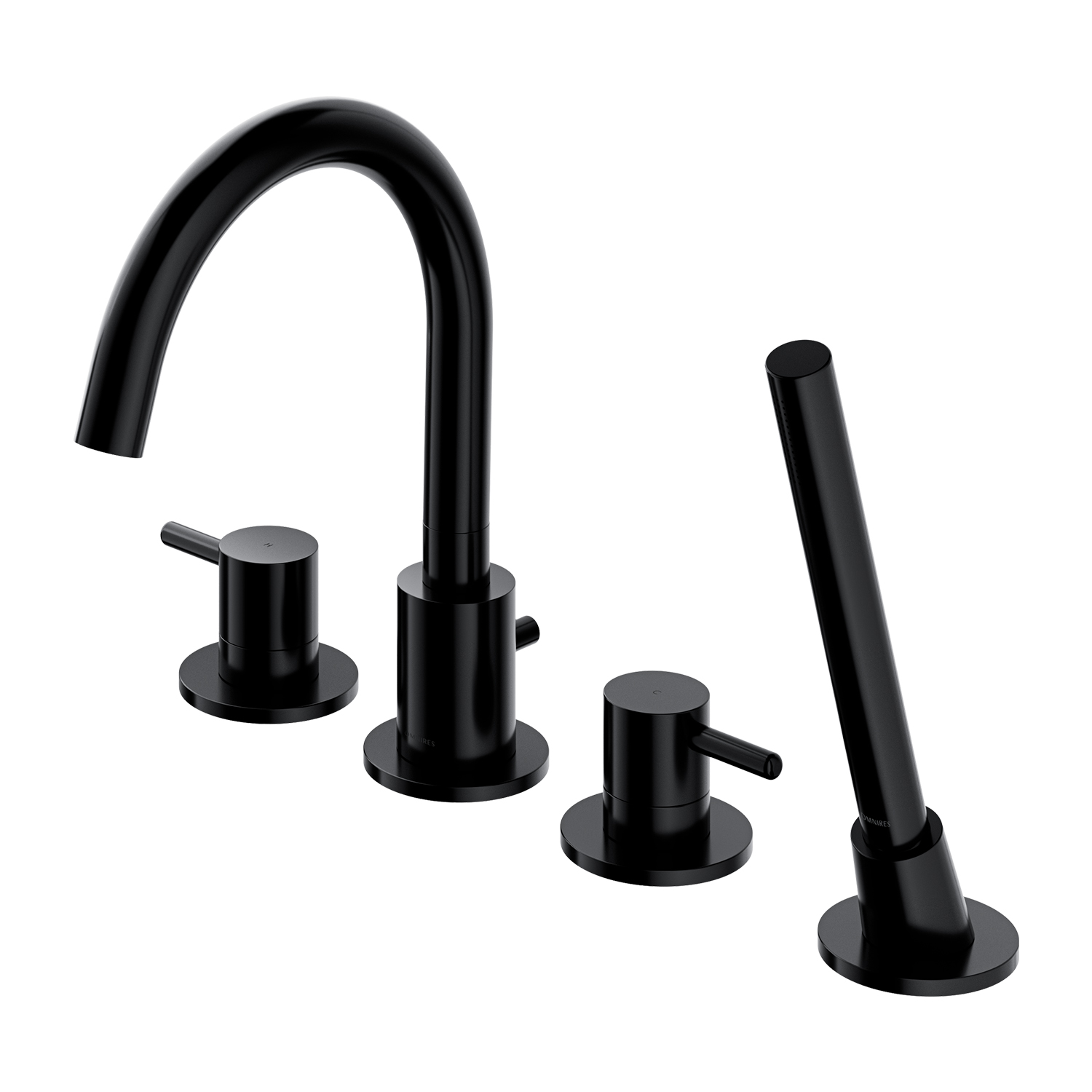 Darmowa Dostawa - Bateria wannowo-prysznicowa nawannowa czarna Omnires Y Y1232BL