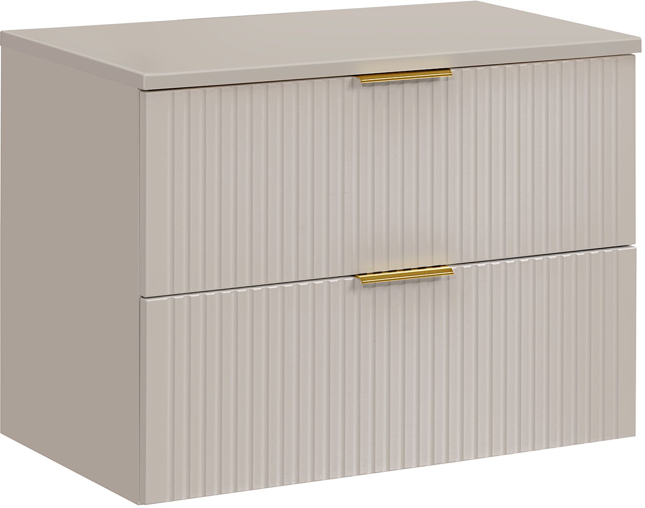 Darmowa Dostawa - Szafka z blatem 80x46x57 cm podumywalkowa wisząca beżowa Comad Adel Cashmere SETADCBCASHMERE80CM