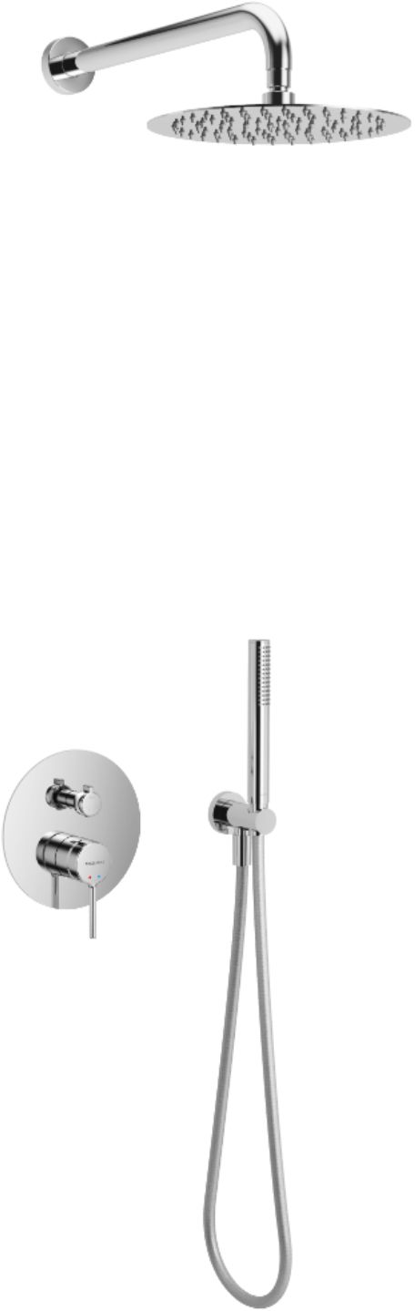 Darmowa Dostawa - Zestaw prysznicowy podtynkowy chrom Excellent Pi AREXSET1247CR