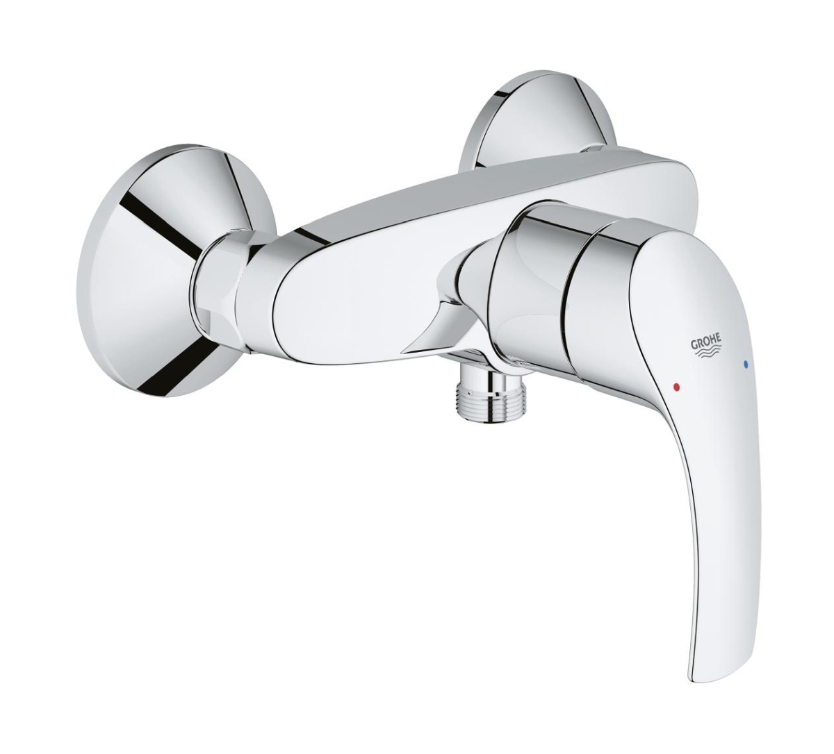 Darmowa Dostawa - Bateria prysznicowa ścienna starlight chrome Grohe Eurosmart 33555002