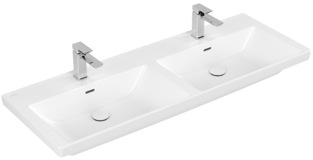 Darmowa Dostawa - Umywalka 130x47.5 cm prostokątna meblowa biała Villeroy & Boch Subway 3.0 4A71D5RW