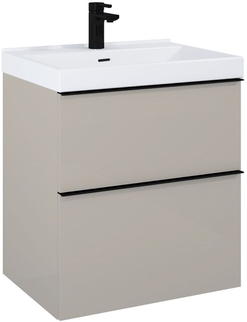 Darmowa Dostawa - Szafka 60x44.9x63.5 cm podumywalkowa wisząca beżowa Elita Look RE010601027020