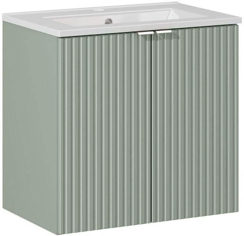 Darmowa Dostawa - Umywalka z szafką 60 cm zieloną Comad Line Reed Green SETLRG60CMDDANCE