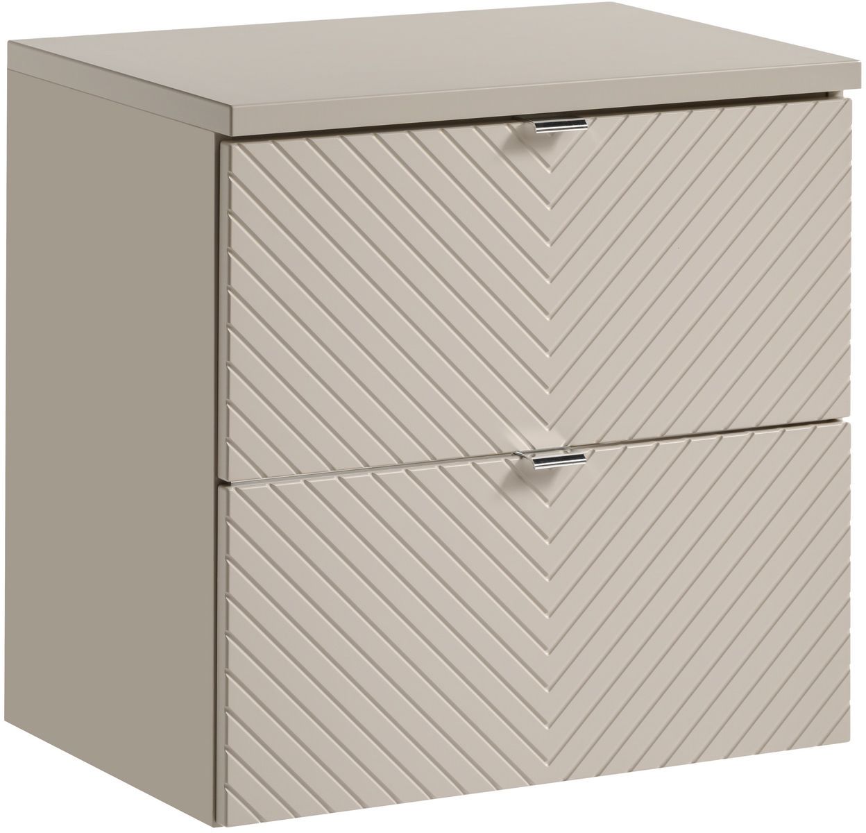 Darmowa Dostawa - Szafka z blatem 60x39x57 cm podumywalkowa wisząca beżowa Comad Viva Cashmere SETVICBCASHMERE60CMS