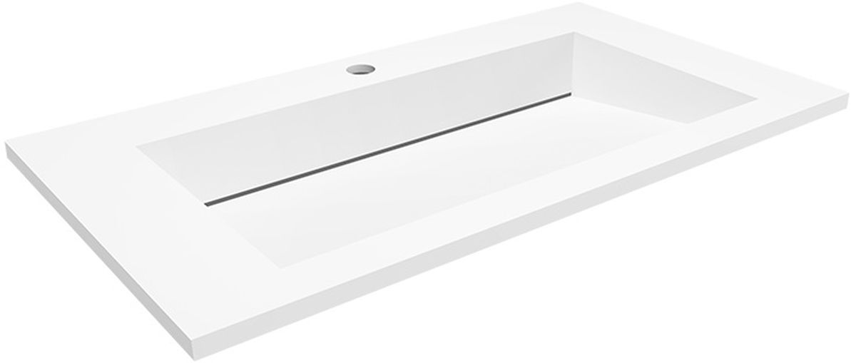 Darmowa Dostawa - Umywalka 80x45 cm prostokątna wpuszczana biała Cristalstone Linea Ideal U800MCOLCCR