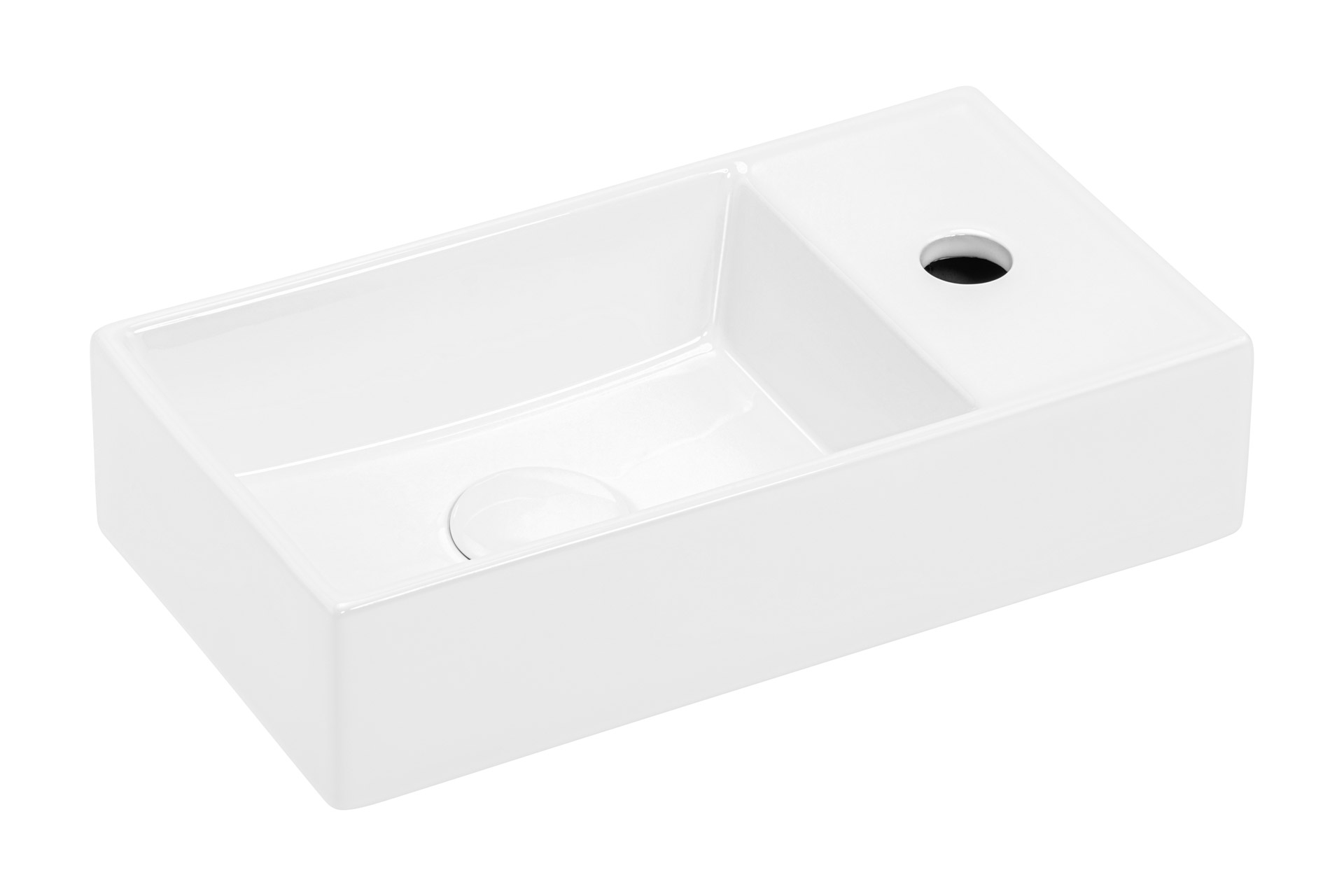 Darmowa Dostawa - Umywalka 40.5x22 cm prostokątna biały Uptrend Fika TR41355