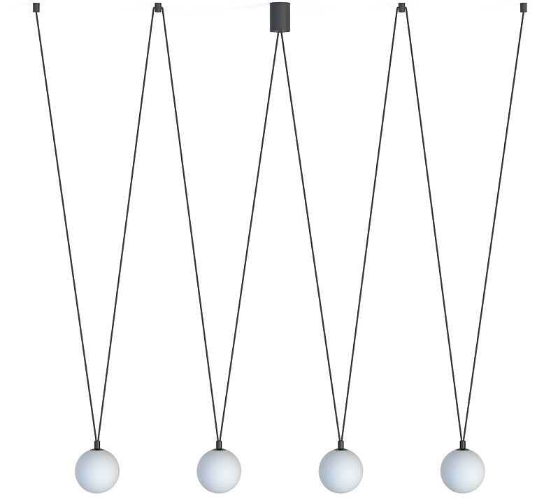 Darmowa Dostawa - Lampa wisząca 4x12 W biała-czarna Nowodvorski Lighting Sling 10354
