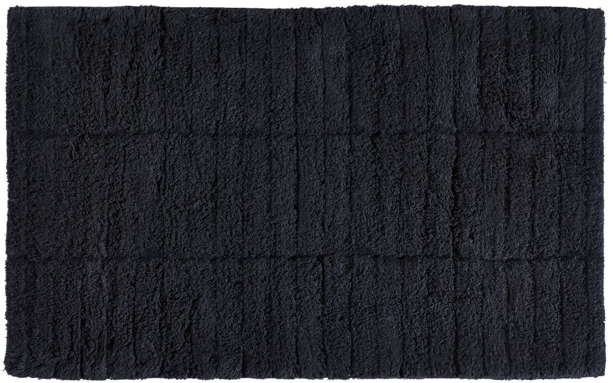 Darmowa Dostawa - Dywanik łazienkowy 80x50 cm prostokątny czarny Zone Denmark Tiles 331847
