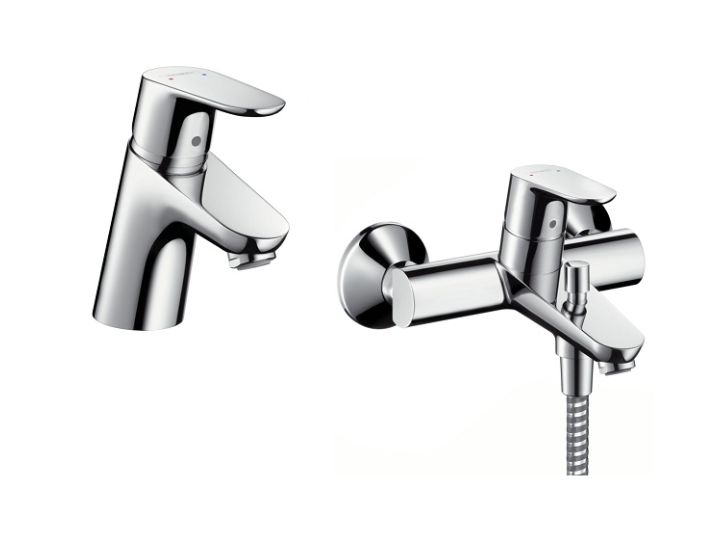 Darmowa Dostawa - Zestaw baterii chrom Hansgrohe Focus abset4327