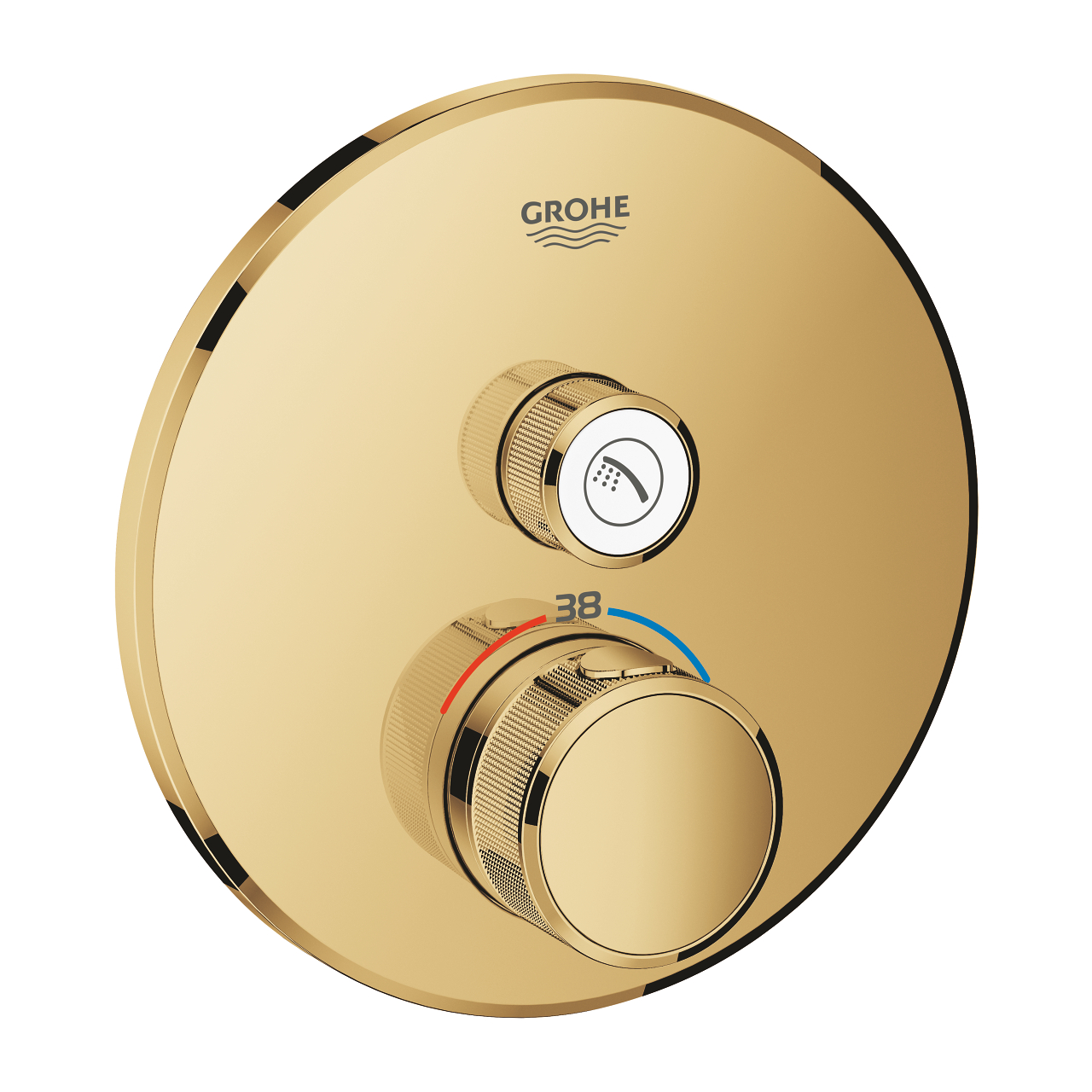 Darmowa Dostawa - Bateria prysznicowa podtynkowa z termostatem cool sunrise Grohe Grohtherm SmartControl 29118GL0