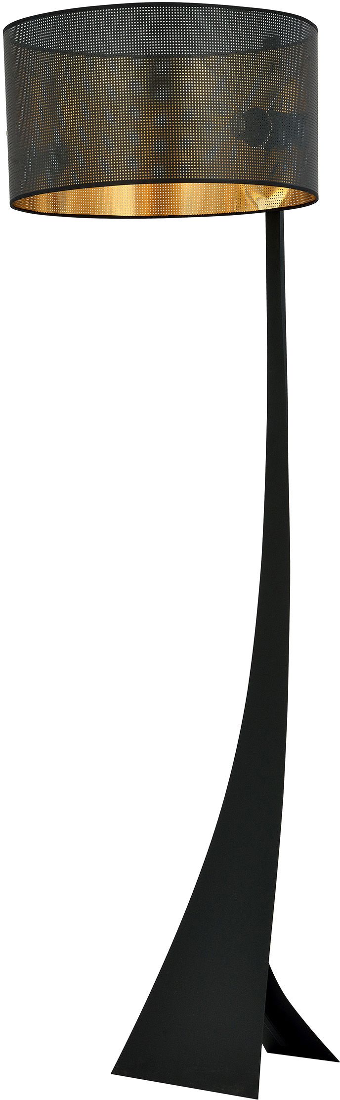 Darmowa Dostawa - Lampa stojąca 1x15 W czarna-złota Emibig Estrella 1156LP1