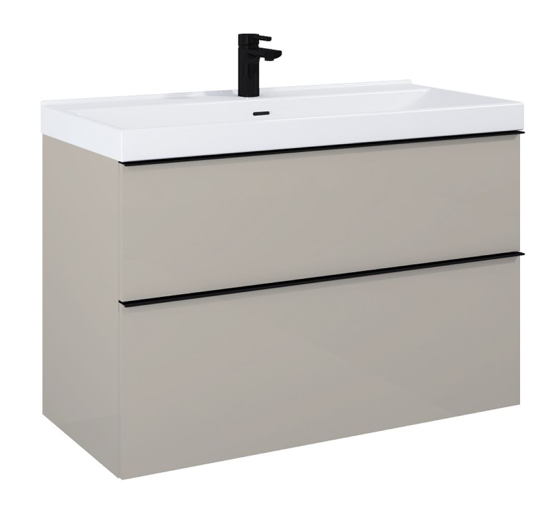 Darmowa Dostawa - Szafka 100x44.9x63.5 cm podumywalkowa wisząca beżowa Elita Look RE011000027020