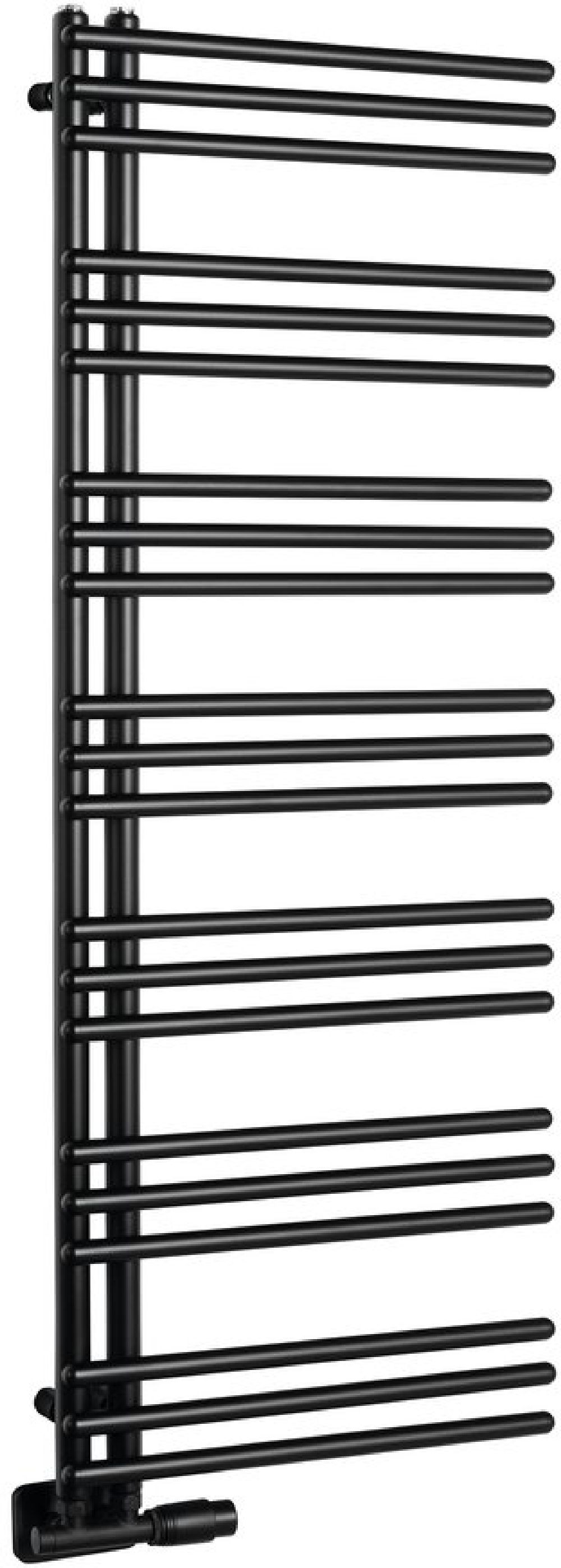 Darmowa Dostawa - Grzejnik łazienkowy drabinkowy 134x55 cm czarny Aqualine Poseidon PS513B