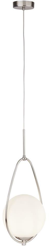 Darmowa Dostawa - Lampa wisząca 1x60 W srebrna-opal Searchlight Avalon 91711SS