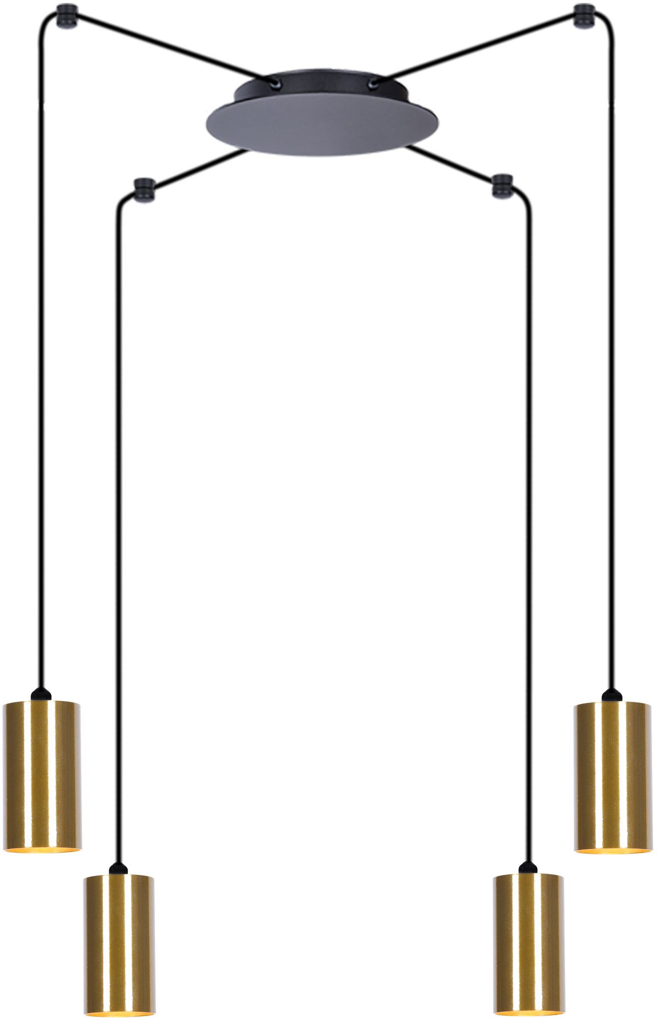 Darmowa Dostawa - Lampa wisząca 4x50 W czarna-patyna Kaja Vigo K4892