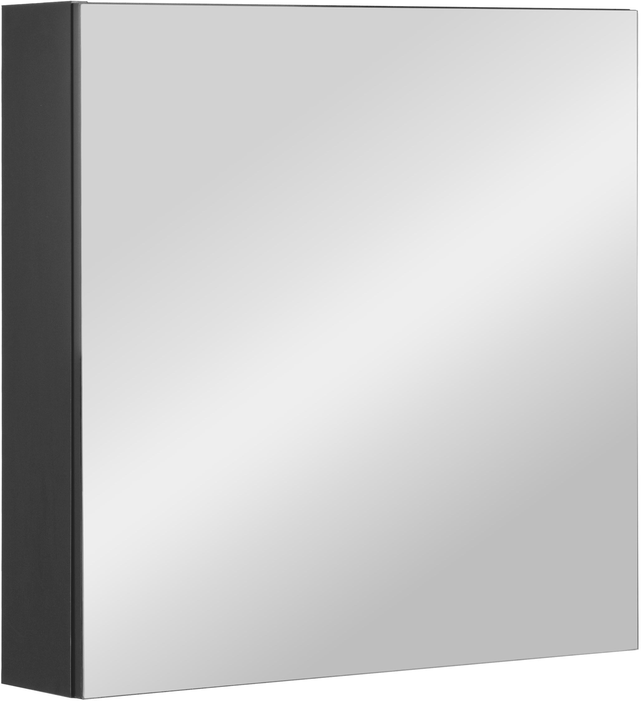 Darmowa Dostawa - Szafka 60x14x60 cm z lustrem czarna Astor Amy AMMSL60303