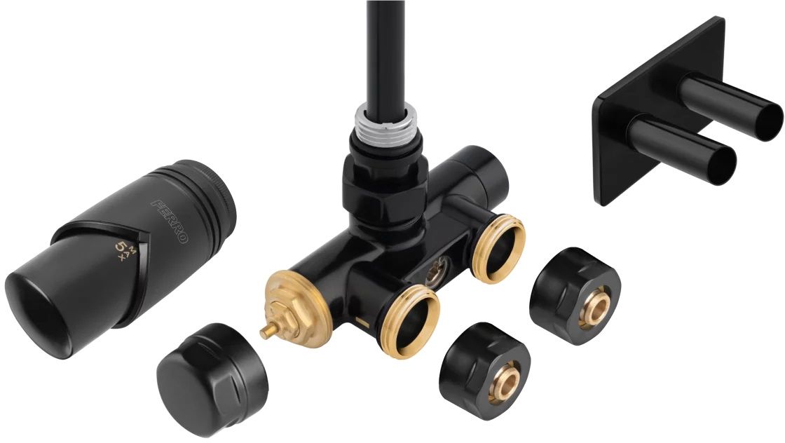 Darmowa Dostawa - Zestaw termostatyczny czarny Ferro ZTT30BL