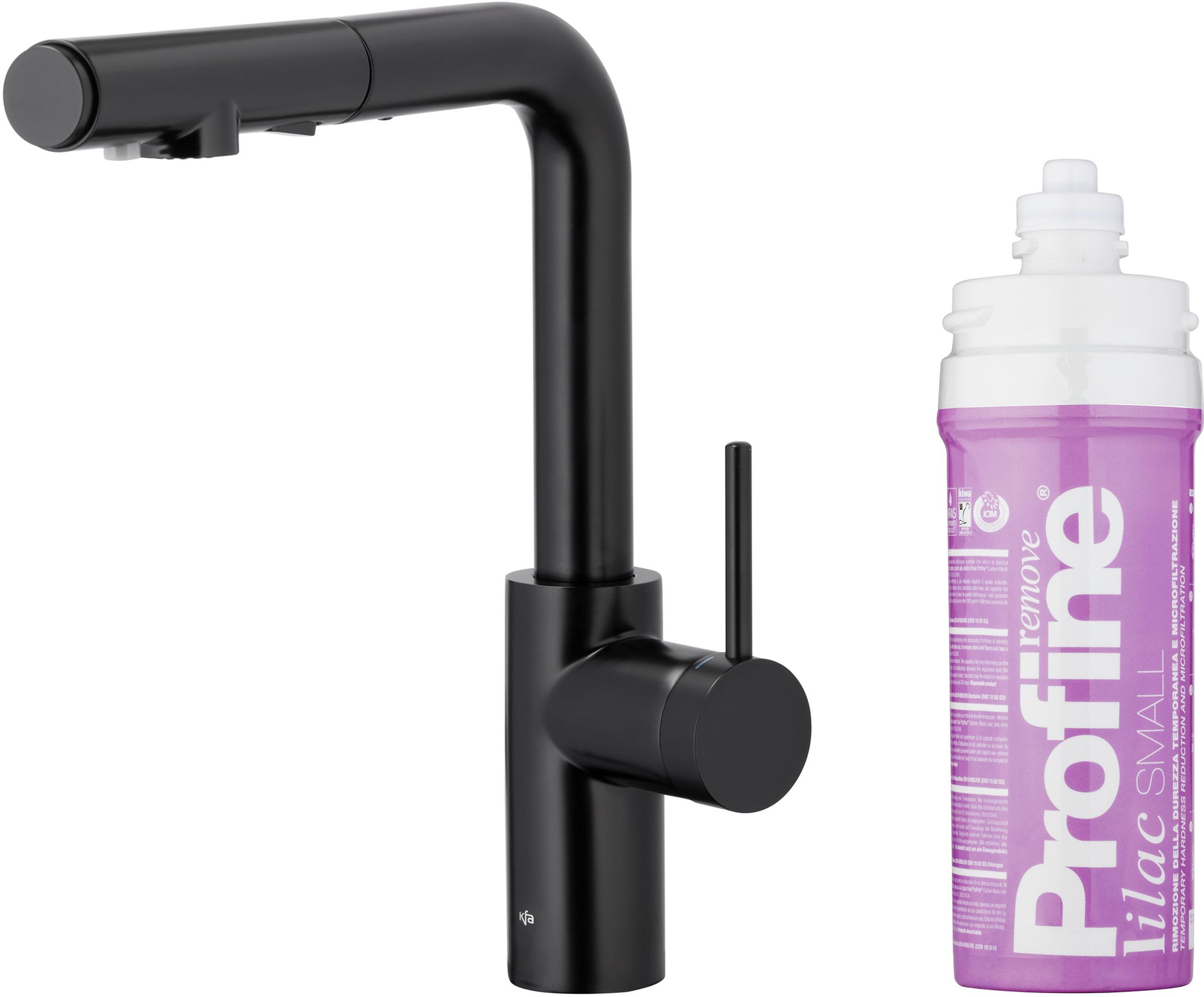 Darmowa Dostawa - Bateria kuchenna z filtrem stojąca czarna KFA Armatura Duero 662311581