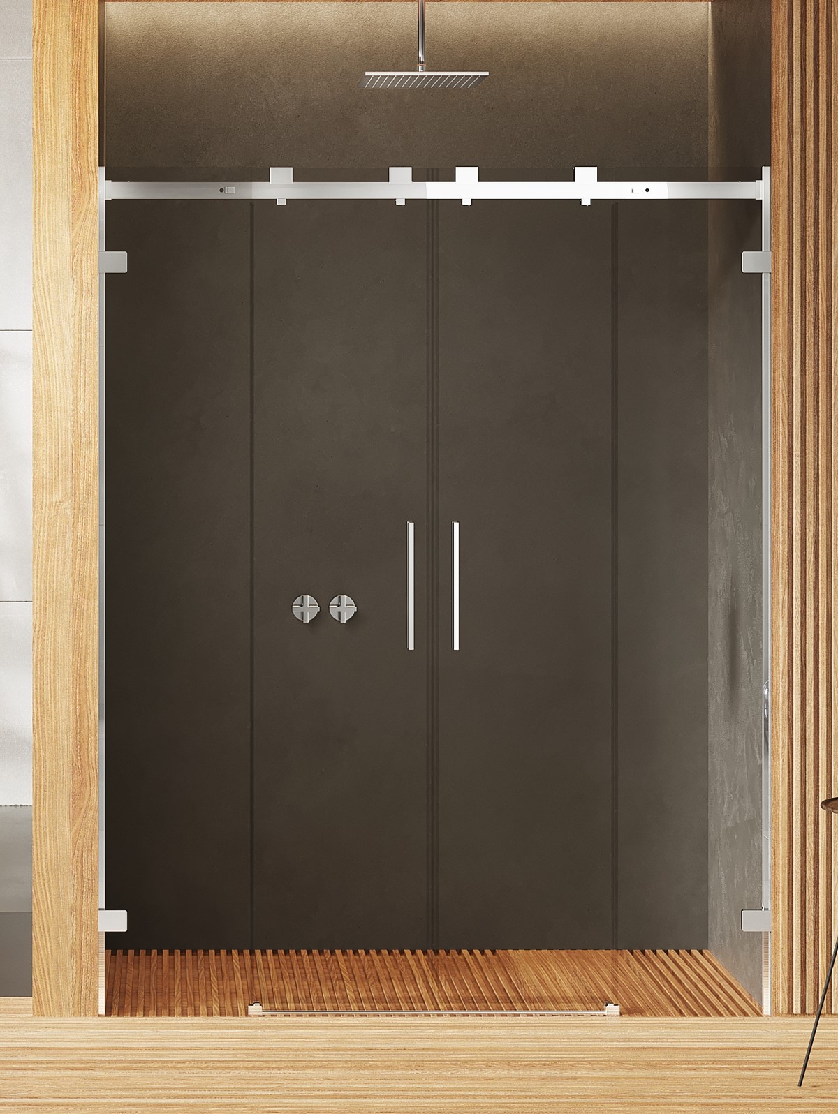 Darmowa Dostawa - Drzwi prysznicowe 140 cm rozsuwane chrom połysk/szkło przezroczyste New Trendy Softi X EXK5266