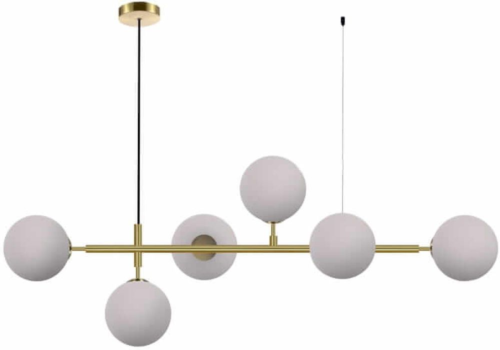 Darmowa Dostawa - Lampa wisząca 6x40 W biała-złota Light Prestige Alisa LP0056PWH