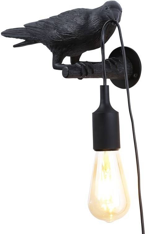 Darmowa Dostawa - Kinkiet 1x40 W czarny Abruzzo Raven ABRKARDK2