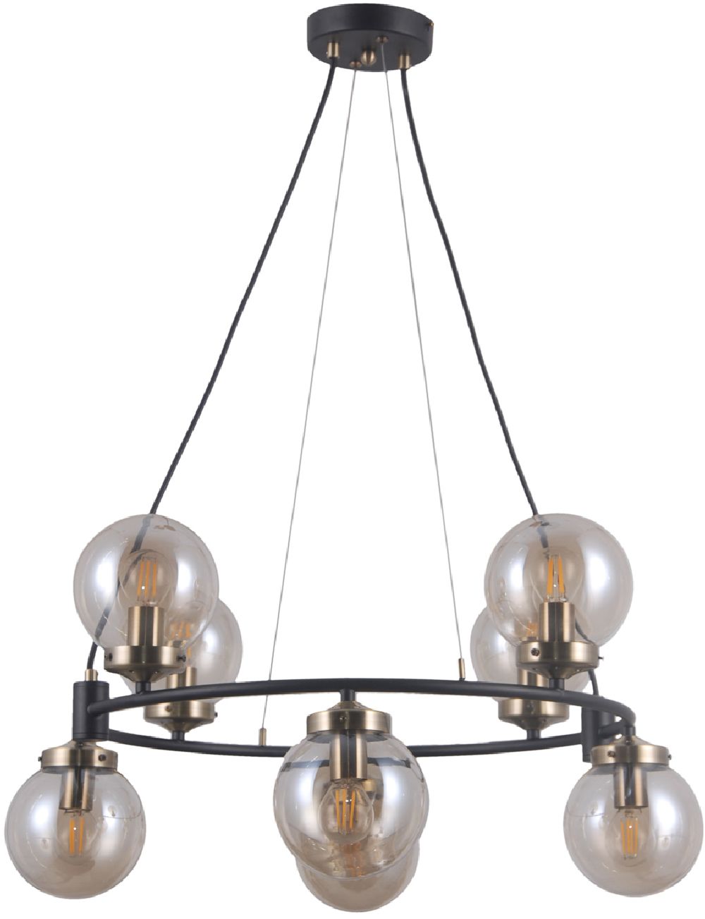 Darmowa Dostawa - Lampa wisząca powyżej 6x5 W mosiądz Italux Galvez PND286228A