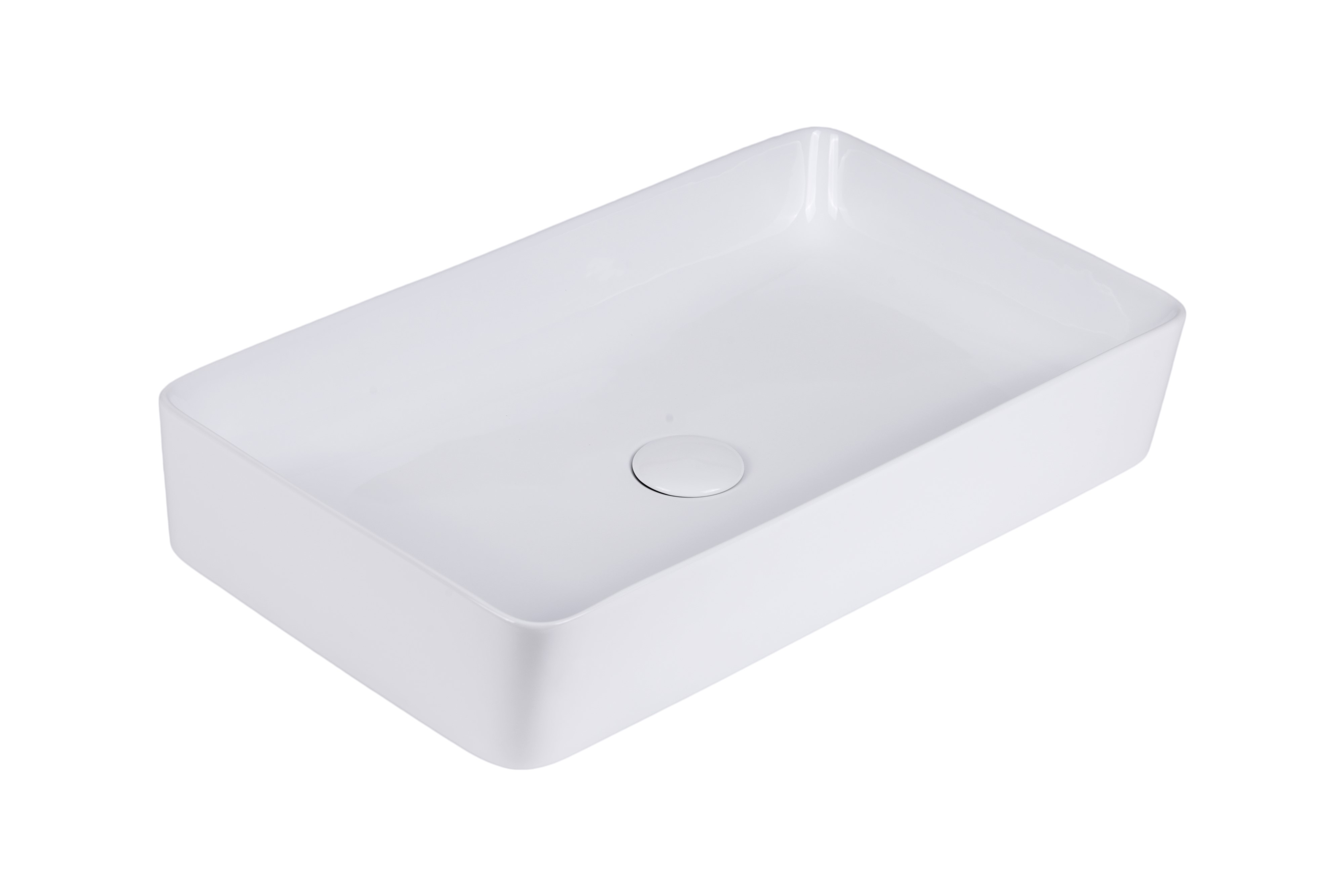 Darmowa Dostawa - Umywalka 61x34.5 cm prostokątna biała Uptrend Athena TR41206