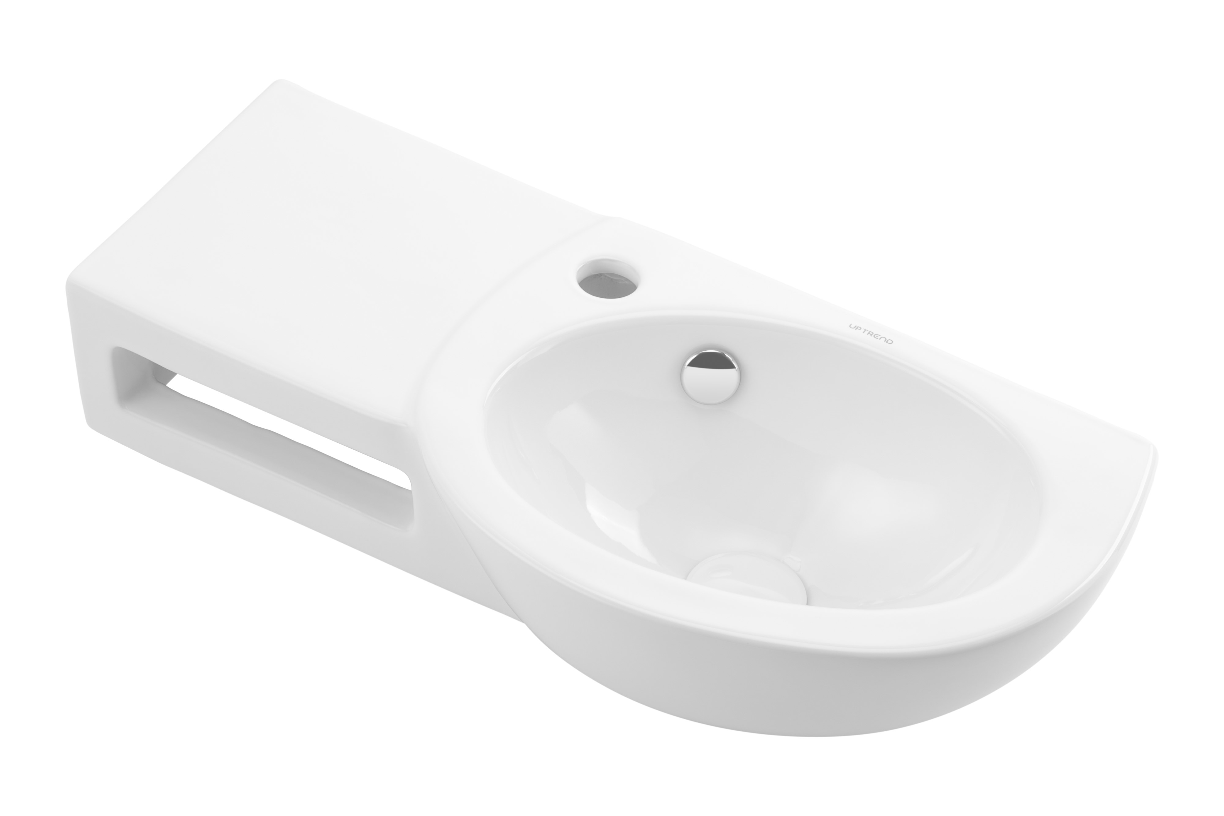 Darmowa Dostawa - Umywalka 63x28.5 cm prostokątna biała Uptrend Trixie TR443