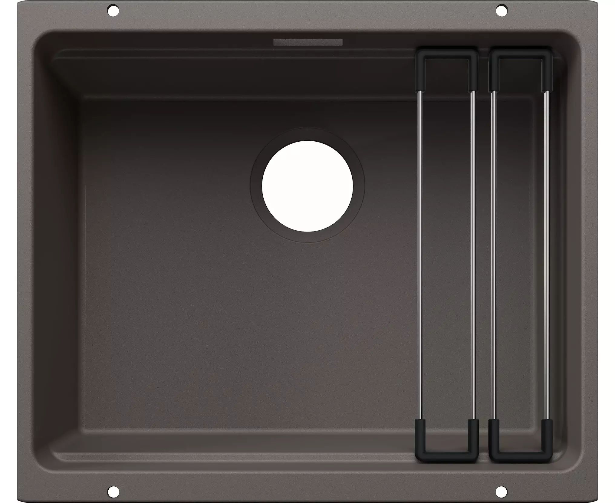 Darmowa Dostawa - Zlewozmywak granitowy 53x46 cm szary/grafitowy/onyx Blanco Etagon 500-U 527755