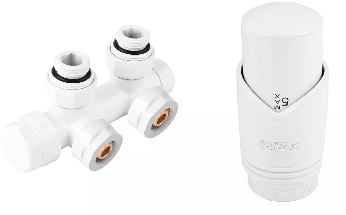 Darmowa Dostawa - Zestaw termostatyczny biały Ferro ZTD30WH