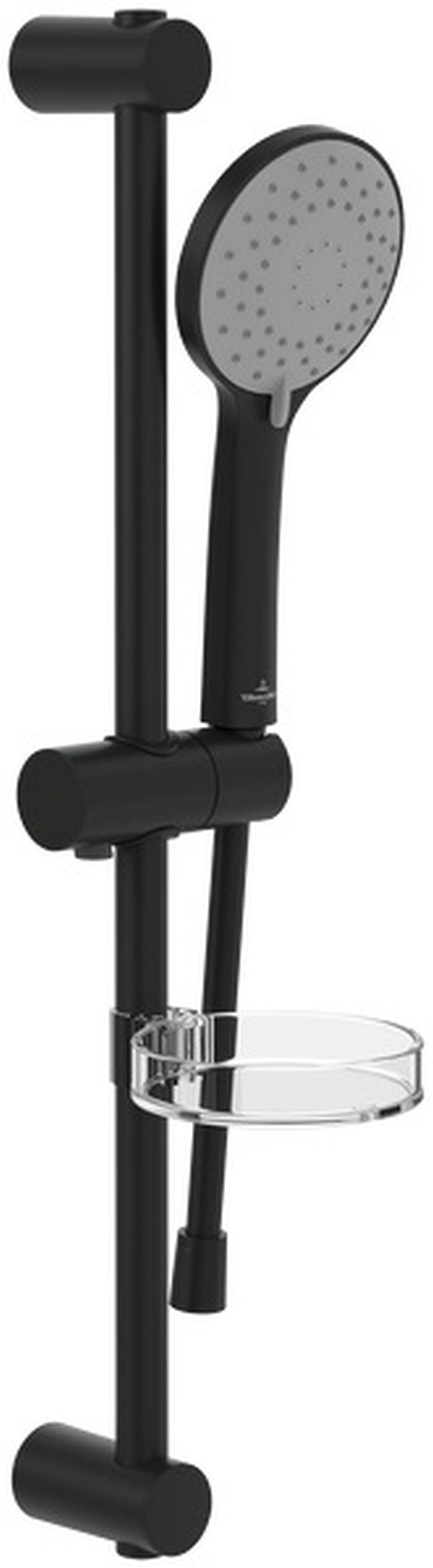 Darmowa Dostawa - Zestaw prysznicowy ścienny czarny Villeroy & Boch Universal Showers TVS109004000K5