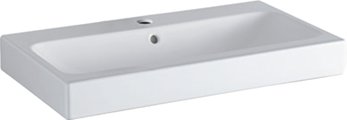 Darmowa Dostawa - Umywalka 75x48 cm prostokątna meblowa biała Geberit iCon 124075600