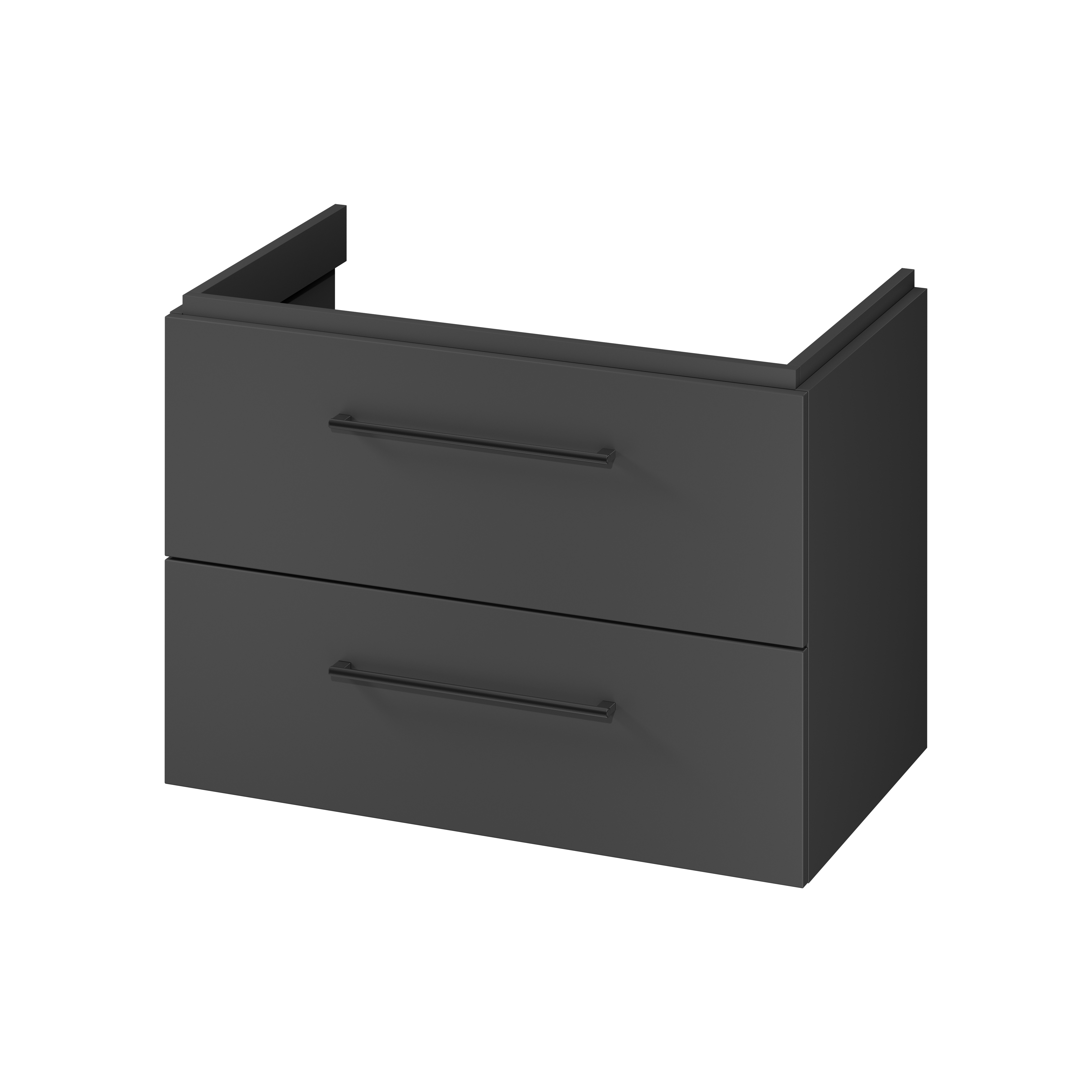 Darmowa Dostawa - Szafka 79.4x44.4x57.2 cm podumywalkowa wisząca antracyt Cersanit Larga S164037