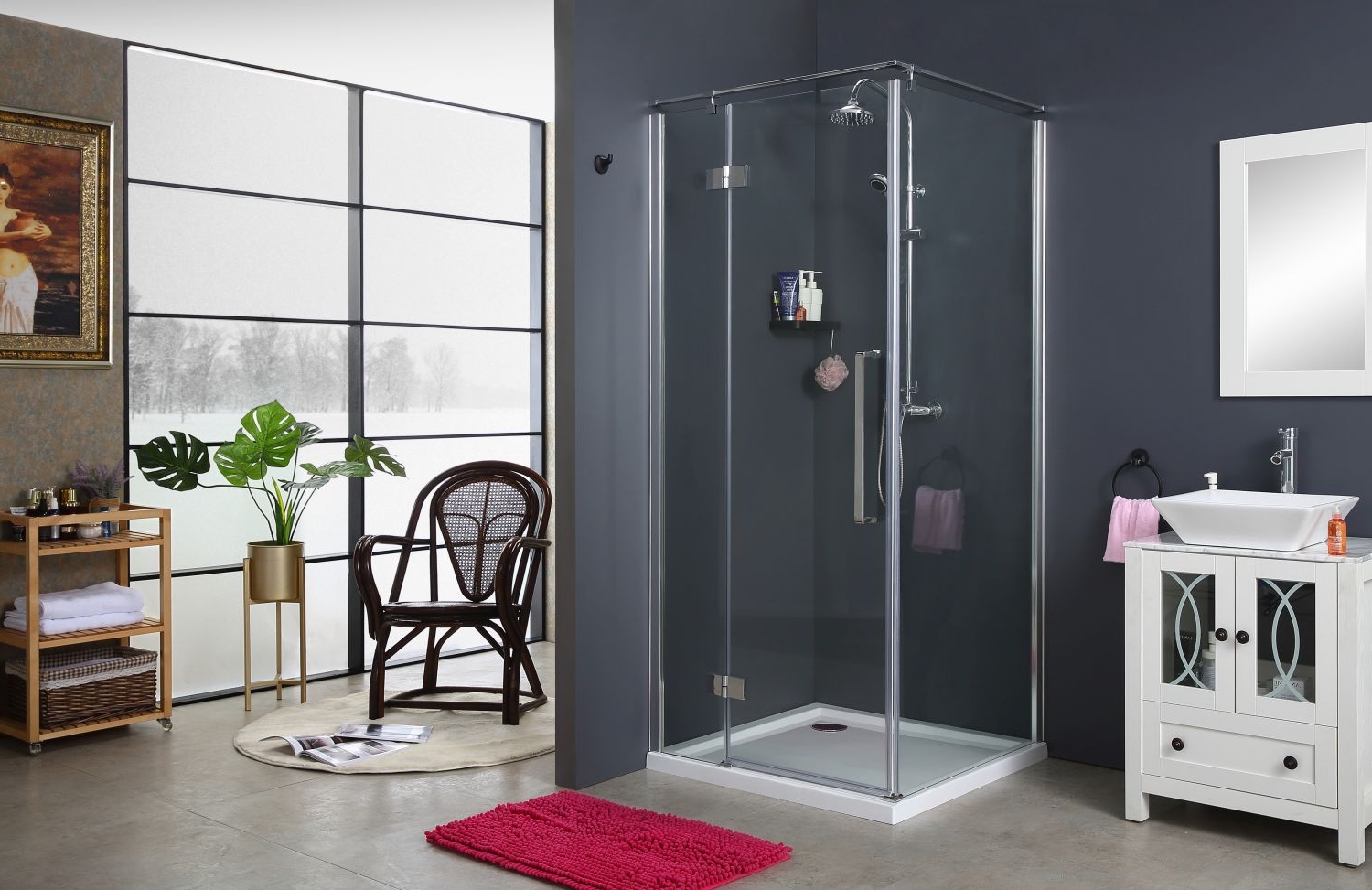 Darmowa Dostawa - Kabina prysznicowa prostokątna 120x90 cm chrom Sea-Horse Fresh Line BK248T0912L