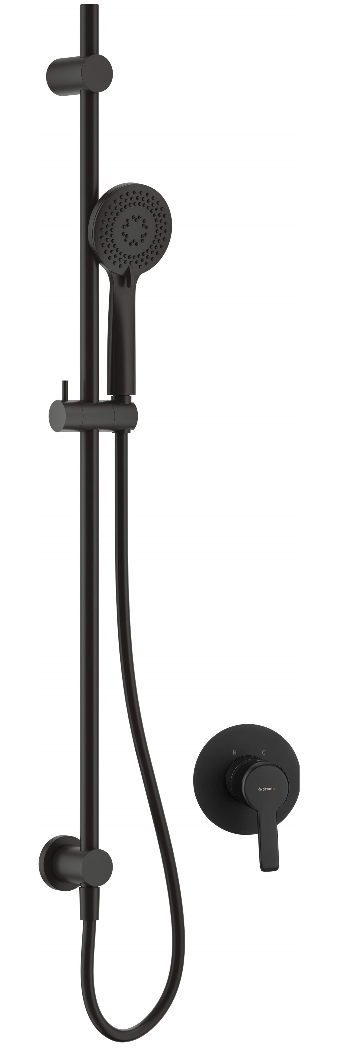 Darmowa Dostawa - Zestaw prysznicowy podtynkowy czarny Deante Arnika NACN9TP