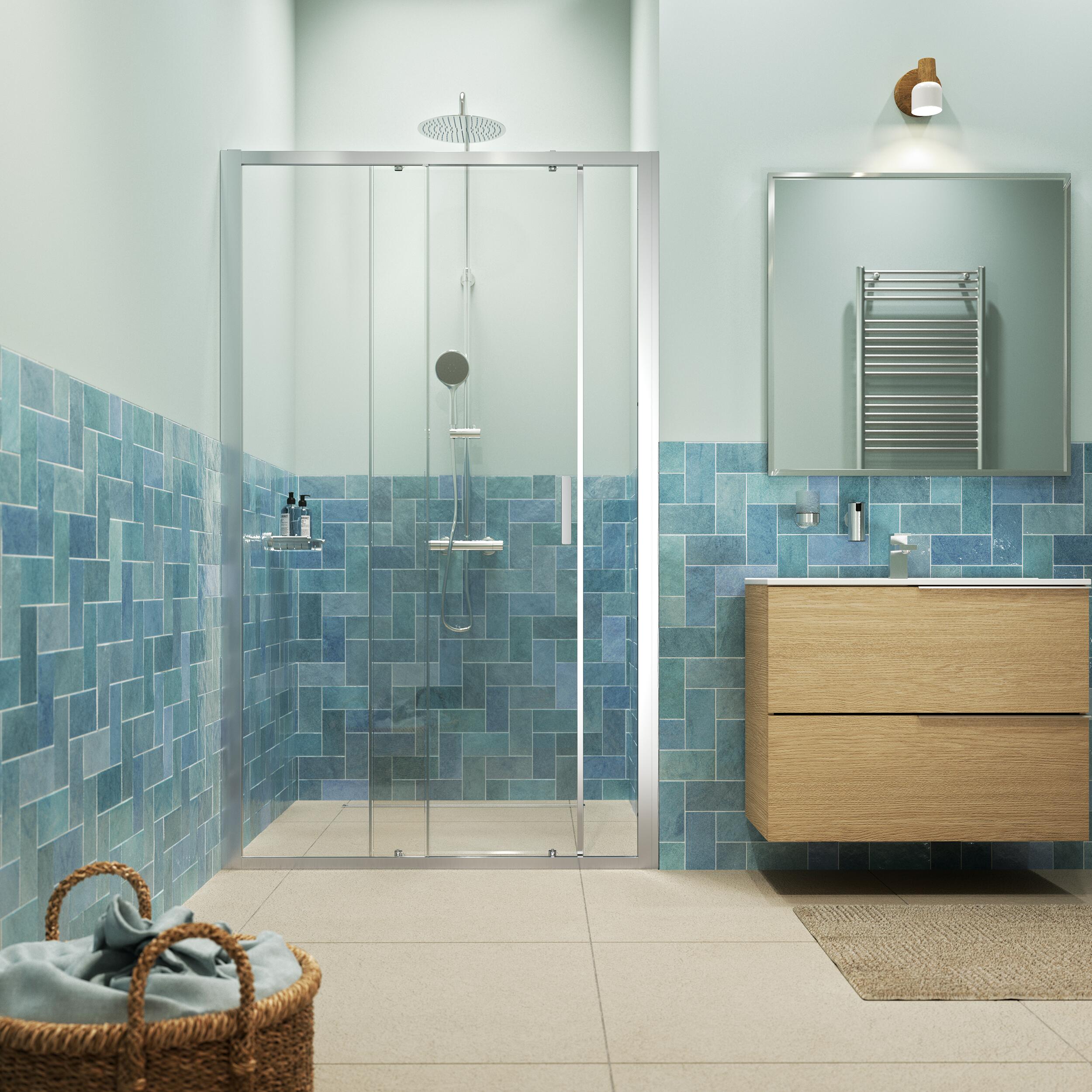 Darmowa Dostawa - Drzwi prysznicowe 140 cm rozsuwane do wnęki Sealskin INC XI101406265100