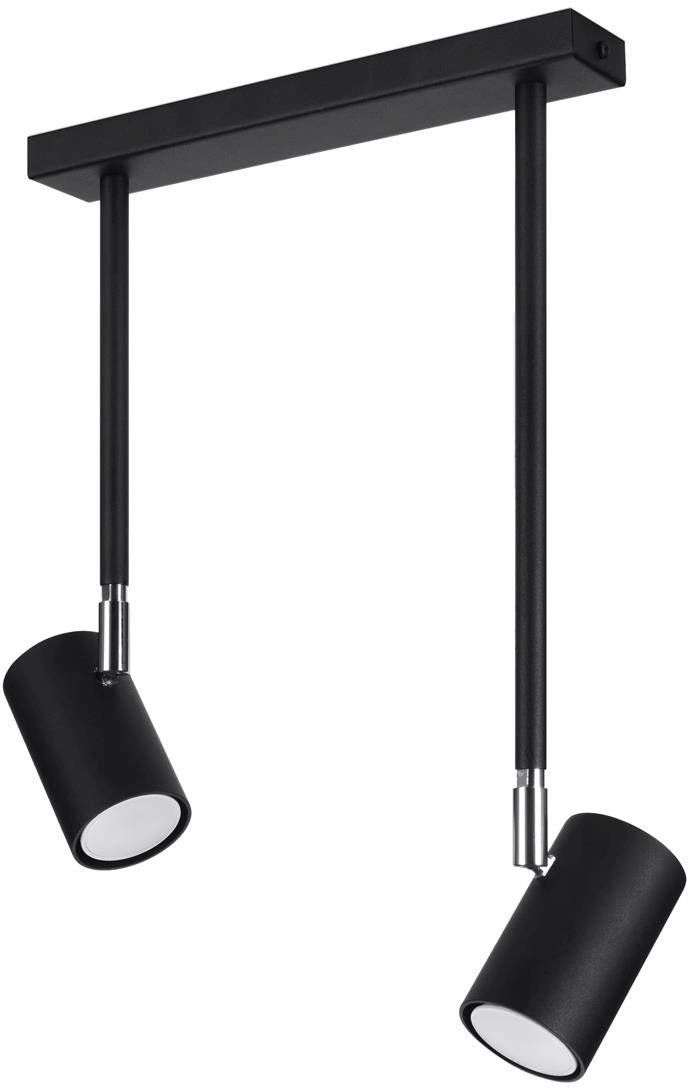 Darmowa Dostawa - Lampa podsufitowa 2x12 W czarna Sollux Lighting Norano SL1075