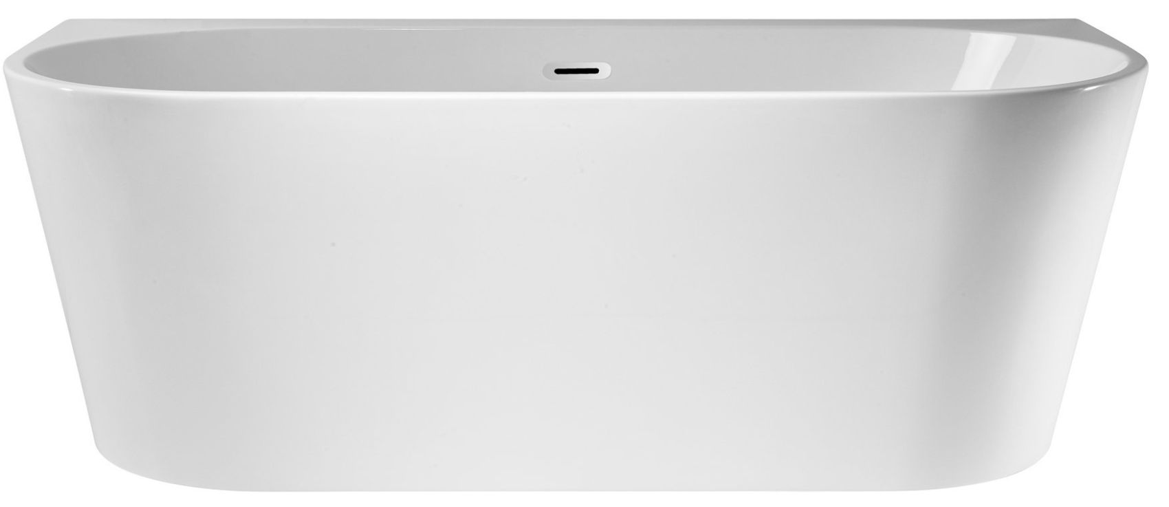 Darmowa Dostawa - Wanna przyścienna 160x75 cm owalna biała Corsan Mono E030LCH