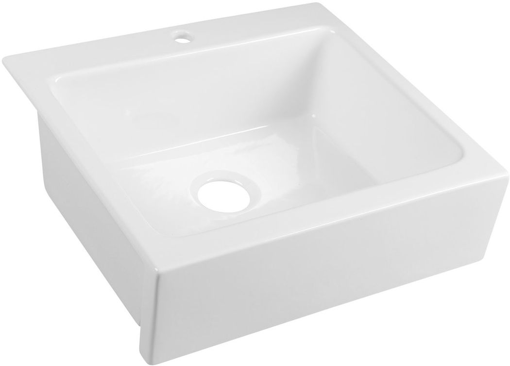 Darmowa Dostawa - Zlewozmywak ceramiczny 66x62 cm biały Sapho Arya 50166