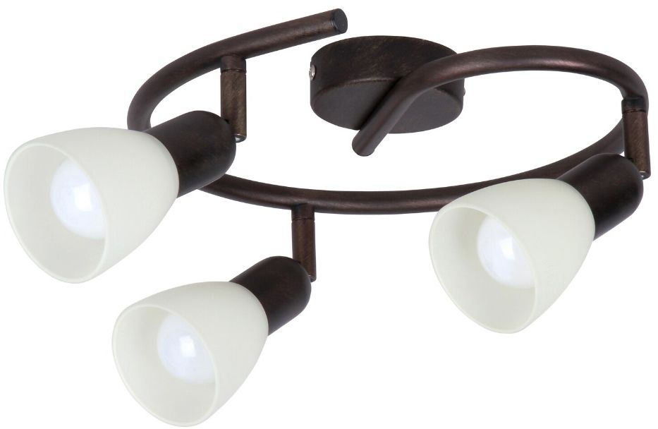 Darmowa Dostawa - Lampa podsufitowa 3x40 W brązowa-kremowa Rabalux Soma 6593