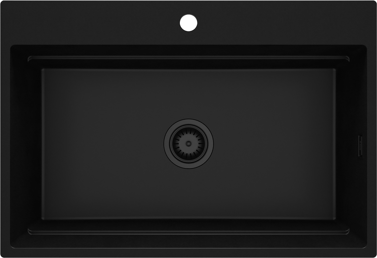 Darmowa Dostawa - Zlewozmywak granitowy 76x52 cm czarny Deante Magnetic ZRMN10B