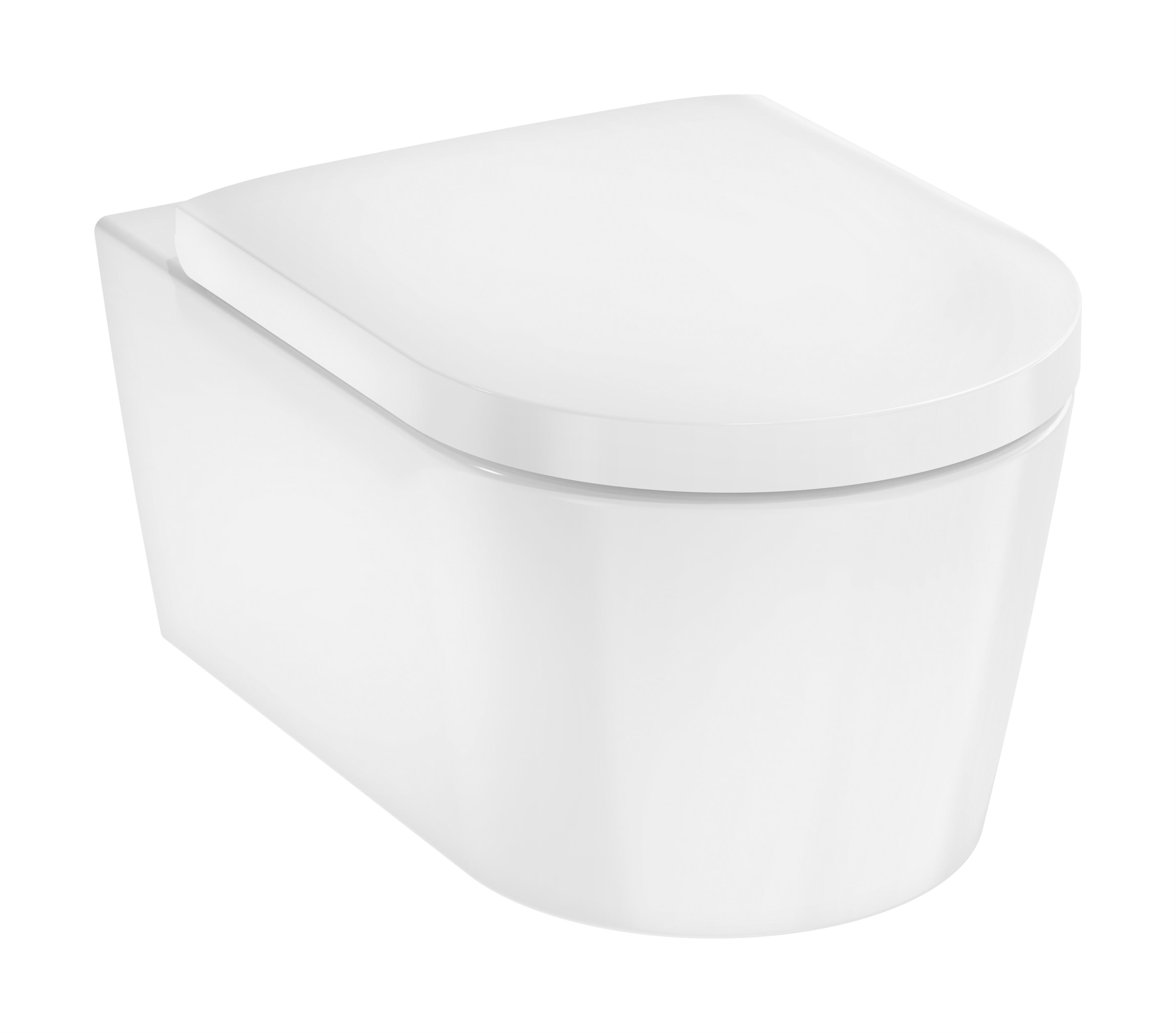 Darmowa Dostawa - Zestaw miska + deska wolnoopadająca wisząca bez kołnierza biała Hansgrohe EluPura S 61119450