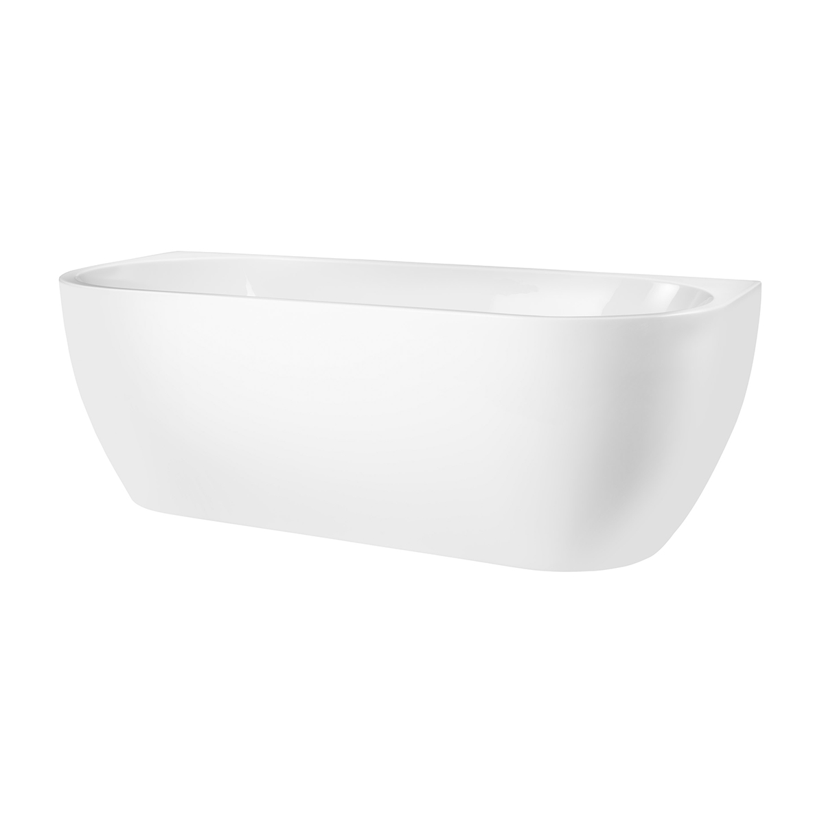 Darmowa Dostawa - Wanna przyścienna 170x75 cm owalna biała Oltens Begna 12011000