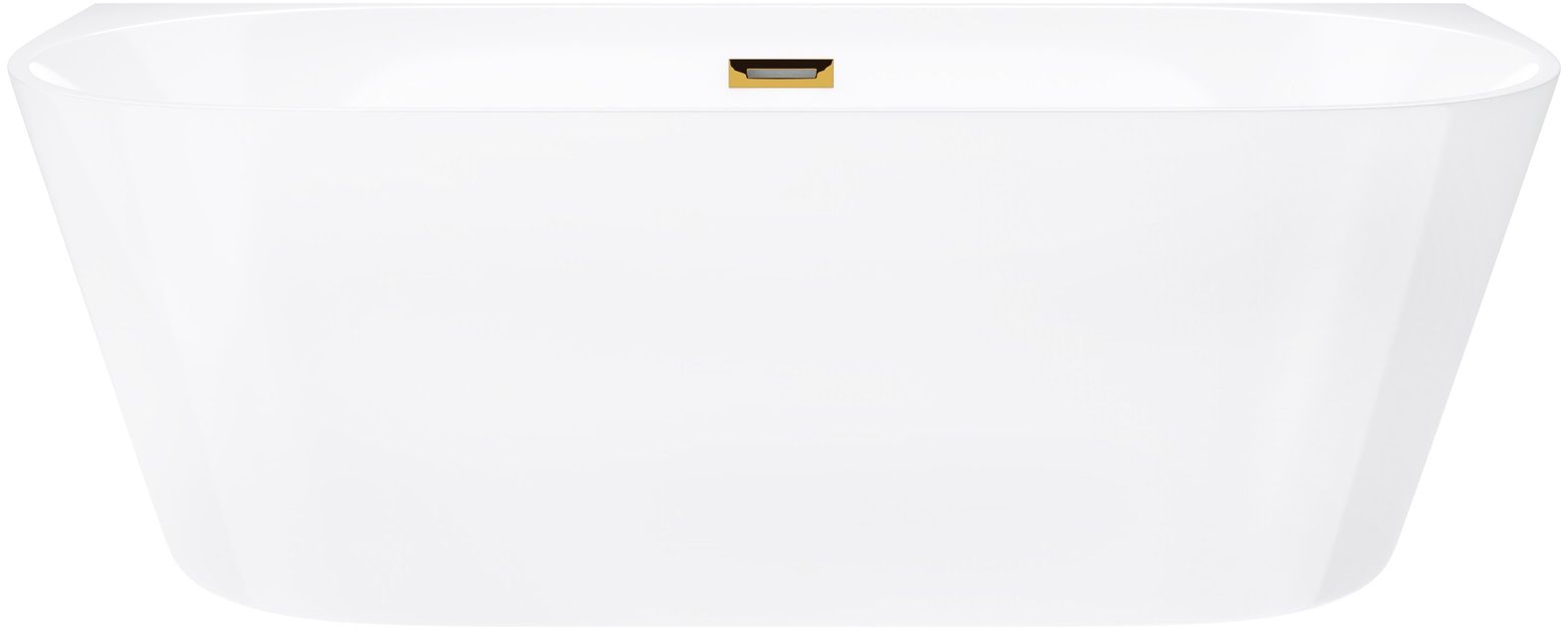 Darmowa Dostawa - Wanna przyścienna 150x75 cm owalna biała Corsan Mono E029MBGL